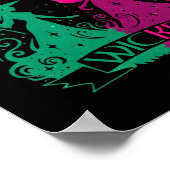 良い邪悪な面白いハロウィーンの魔女に変わった ポスター (角)