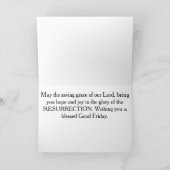 良い金曜の賛美クロスをお願い シーズンカード (内部)