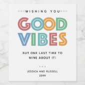 良い雰囲気だがワインを先に飲む ワインラベル (シングルラベル)