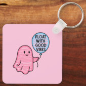 良い雰囲気でフロートかわいいブーデザイン キーホルダー (裏面)