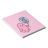 良い雰囲気でフロートかわいいブーデザイン ノートパッド (アングル)