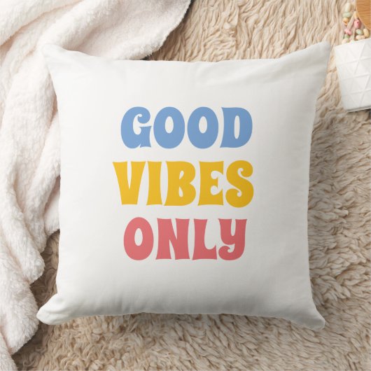 良い雰囲気のみカラフル ユニーク クッション (ブランケット)