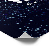 良い雰囲気のみダークブルーウォールアート引用文 ポスター (角)