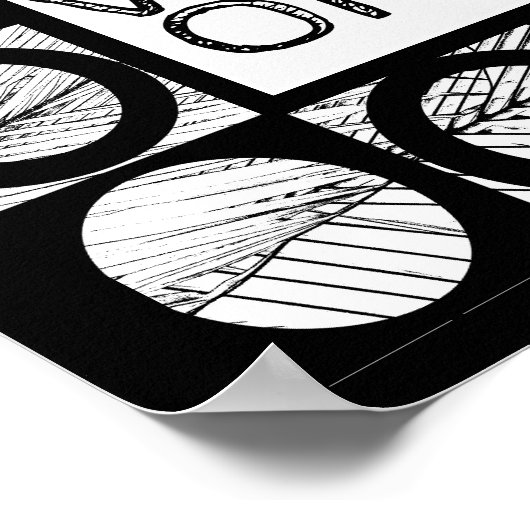 良い雰囲気のみ引用文ポスはっきりしたター白黒 ポスター (角)