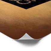 良い雰囲気のみ引用文ポスター壁アートブラウン ポスター (角)