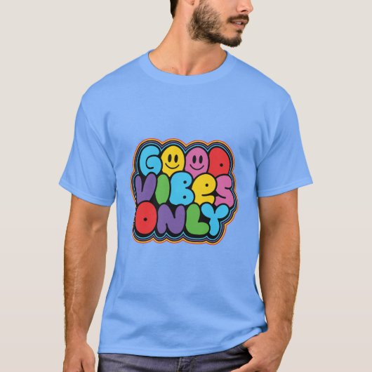 良い雰囲気のみ |グッドビベス引用文 Tシャツ (正面)