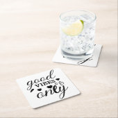 良い雰囲気のみ スクエアペーパーコースター (インサイチュ)