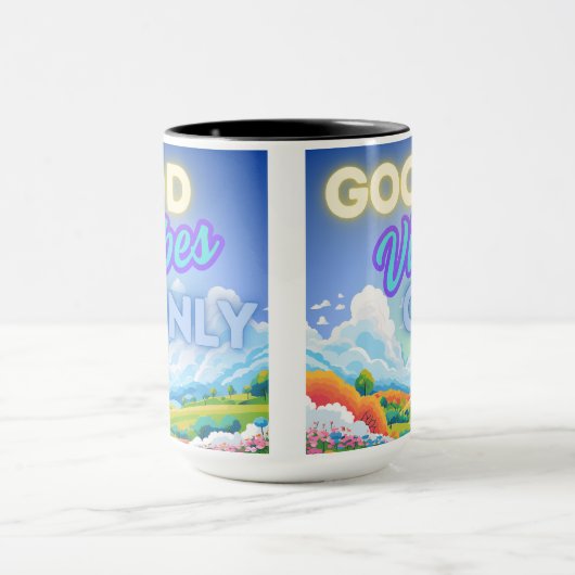 良い雰囲気のみ マグカップ (中央)