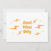 良い雰囲気のみ 招待状 (正面)