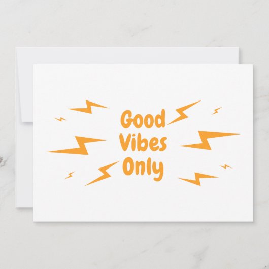 良い雰囲気のみ 招待状 (正面)