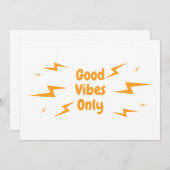 良い雰囲気のみ 招待状 (正面/裏面)