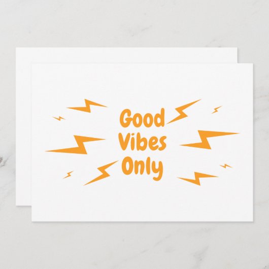 良い雰囲気のみ 招待状 (正面/裏面)