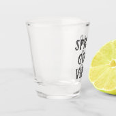 "良い雰囲気を広める"ミニマモダンリスト ショットグラス (左)