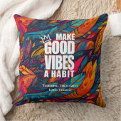 良い雰囲気を習慣にする |装飾用クッション クッション (ブランケット)