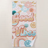 良い雰囲気 ビーチタオル (正面)