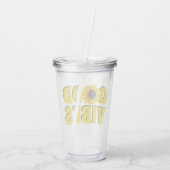 良い雰囲気 |明るい黄色のひまわり アクリルタンブラー (裏面)