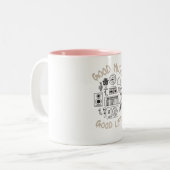 良い音楽の良い生活 ツートーンマグカップ (正面左)