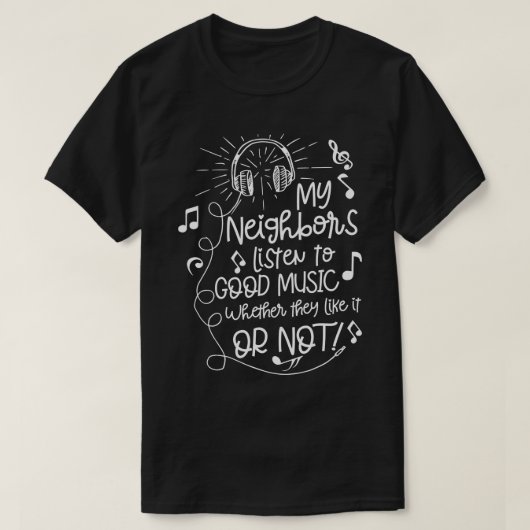 良い音楽 Tシャツ (デザイン正面)