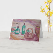 良い食べ物と良い友達 カード (黄色い花)