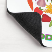 良い食べ物の良いムード健康な食べ物グラフィックデザイン マウスパッド (コーナー)