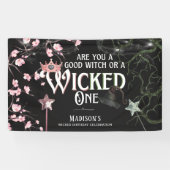 良い魔女か悪い一つの旗 横断幕 (横)