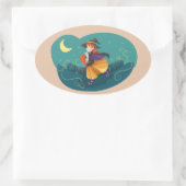 良い魔女のシール 楕円形シール (バッグ)