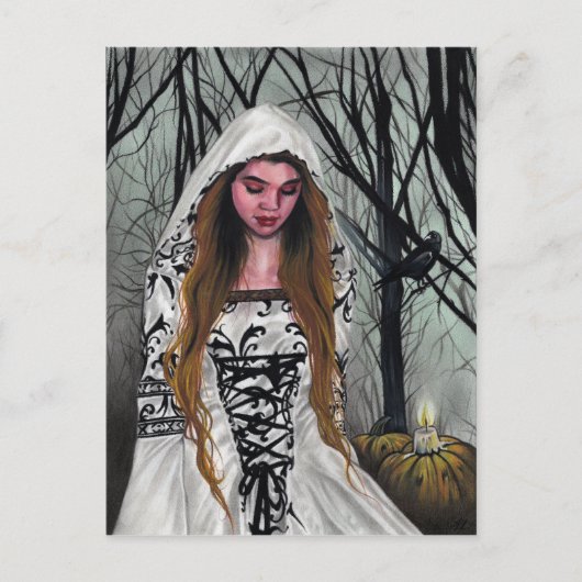 良い魔女ハロウィンポストカード ポストカード (正面)
