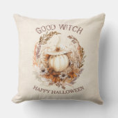 良い魔女ハロウィーンボホパンプキンピロー クッション (正面)