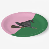 良い魔女悪い魔女 – ピンクと緑の誕生日 ペーパープレート (アングル)