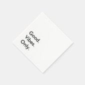 良い。ビベス。のみ。カスタマイズ可能な文字と色 スタンダードカクテルナプキン (角)