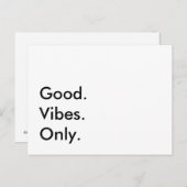 良い。ビベス。のみ。カスタマイズ可能な文字と色 ポストカード (正面/裏面)