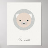 良い、ライオンニュートラル子供たちの確認プリント ポスター (正面)