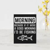 良いIdもしは魚釣りの男おもしろいのWo カード (黄色い花)