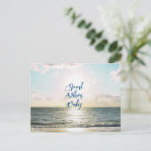 "良いVibesのみ"引用文前向きシーサン ポストカード (スタンド正面)