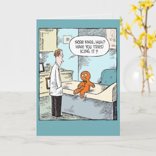 良おもしろいいカードを得る少し笑いを得るために カード (黄色い花)