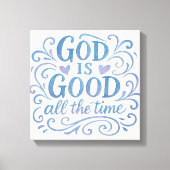 良お洒落いタイポグラフィ キャンバスプリント (正面)