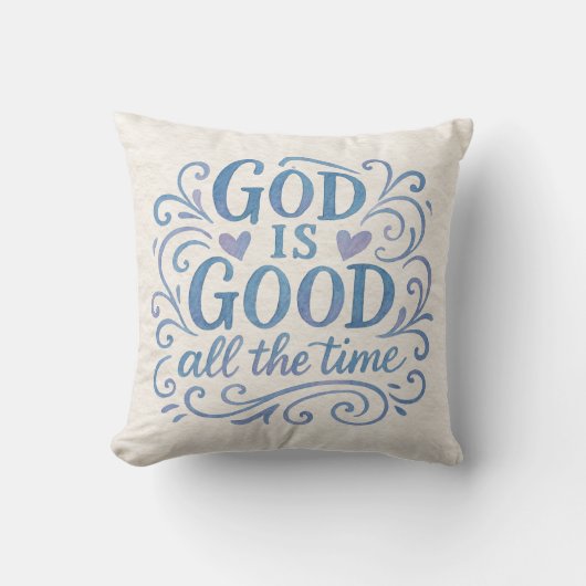 良お洒落いタイポグラフィ クッション (正面)