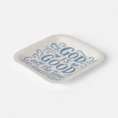 良お洒落いタイポグラフィ ペーパープレート (傾斜あり)