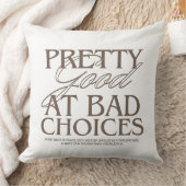 良かわいらしい悪い選択 クッション (ブランケット)