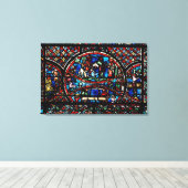 良きサマリア人を描いた窓 キャンバスプリント (インサイチュ (ウッドフロア))