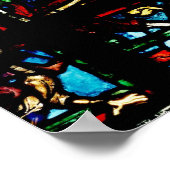 良きサマリア人を描いた窓 ポスター (角)