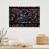 良きサマリア人を描いた窓 ポスター (キッチン)