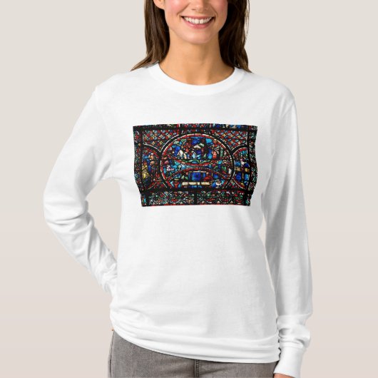 良きサマリア人を描写する窓 Tシャツ (正面)