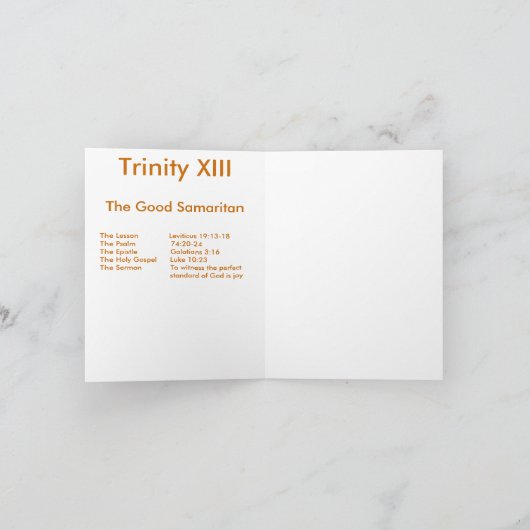 良きサマリア人-友達 カード (内部)