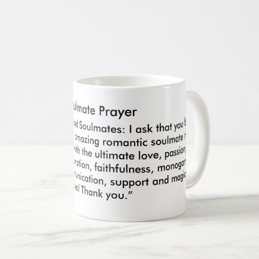 良きパートナーの祈りの言葉のマグ コーヒーマグカップ (正面右)