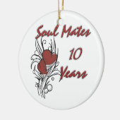 良きパートナー10年 セラミックオーナメント (左)