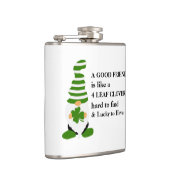 良き友人と四葉クローバー フラスク (右)