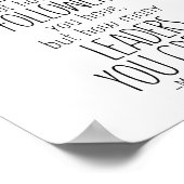 良き指導者のサインMahatma Gandhi引用文 ポスター (角)