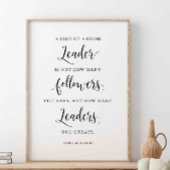 良き指導者のサインMahatma Gandhi引用文 ポスター