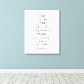 良き指導者のサインMahatma Gandhi キャンバスプリント (インサイチュ (ウッドフロア))